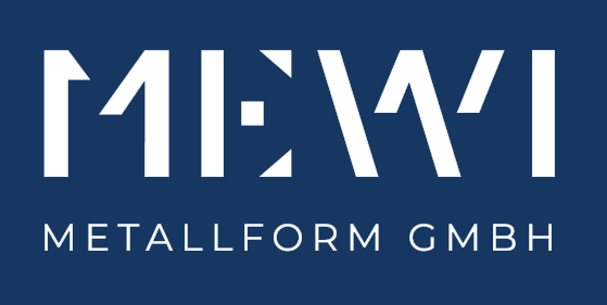 Logo in weiß - MEWI Metallform GmbH